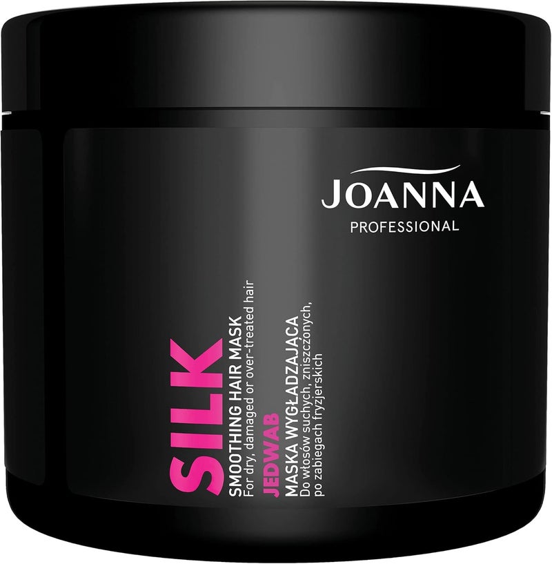 Joanna Professional Silk Protein Hair Mask Smoothing Hair Products with Silk Proteins Hydrolyzed Liquid Silk Protein for Hair Growth Professional Hair Products 500 g