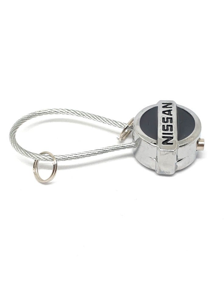Service Zone Zinc Alloy Metal 3D Logo Keychain For Nissan - Image 2