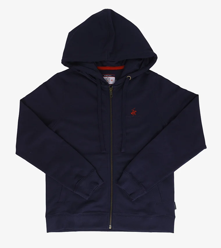 Logo Detail Long Sleeves Hoodie