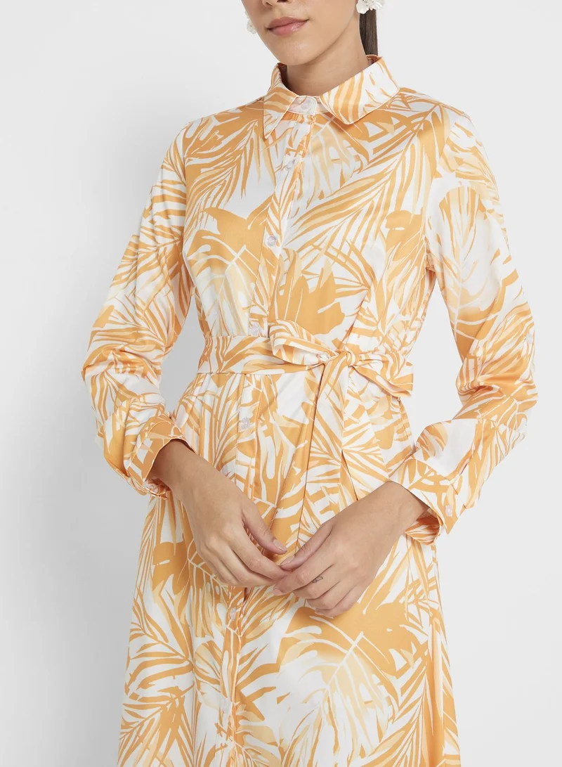 ELLA Tropical Print Dress