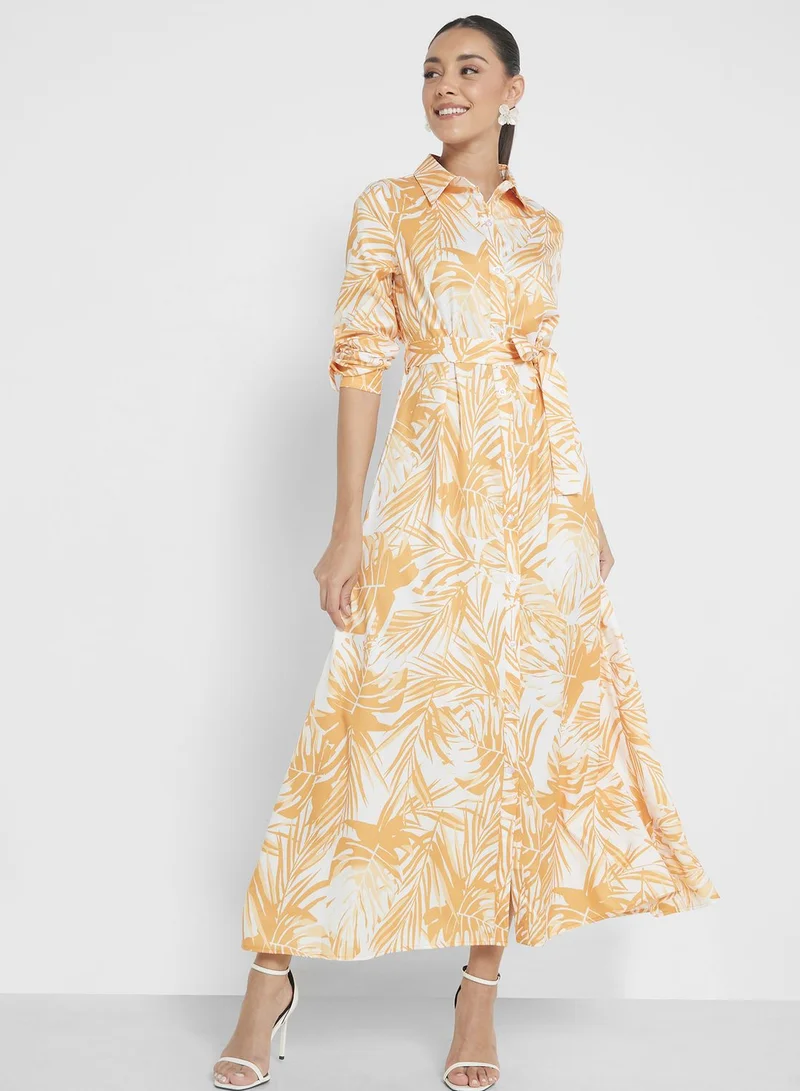 ELLA Tropical Print Dress