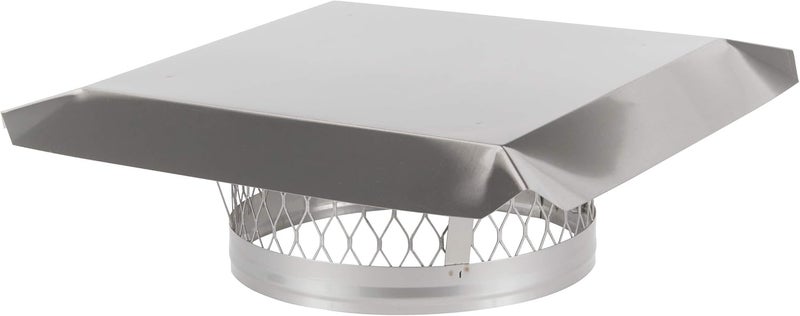 HY-C LC11 Round Stainless Steel Clamp on Single Flue Liner Chimney Cap, 11" - Image 1