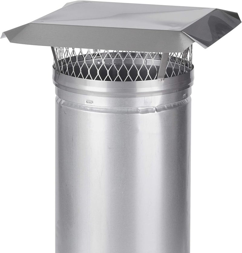 HY-C LC11 Round Stainless Steel Clamp on Single Flue Liner Chimney Cap, 11" - Image 2