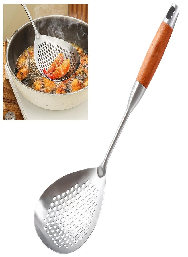 Glendaveny ملعقة مثقبة من GLENDAVENY، مصنوعة من الفولاذ المقاوم للصدأ 304، تُستخدم لتصفية المعكرونة، بطول 4.3 بوصة. - Image 1