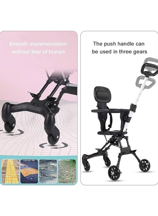 BELL BUYE Baby Stroller Kids Stroller Baby Travel Stroller With Adjustable Handles And Backrest One-Hand Fold For Overhead Airplane Storage Shopping Walking Travel - Image 2