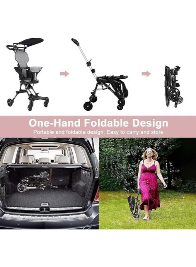 BELL BUYE Baby Stroller Kids Stroller Baby Travel Stroller With Adjustable Handles And Backrest One-Hand Fold For Overhead Airplane Storage Shopping Walking Travel - Image 3