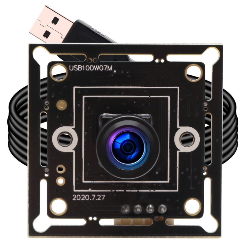 ELP USB Camera Module Super Mini 720p Wide Angle with 100degree M7 Lens Megapixel HD OV9712 Embedded Webcam Board for Computer USB2.0 UVC Video PC Opencv Camera Module,with 3.3ft/1m Cable for Laptop - Image 1