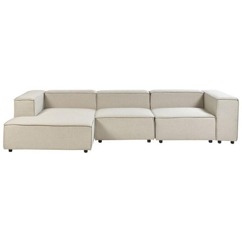 Betak Thai MDF and Jute Corner Sofa - Beige - Image 2
