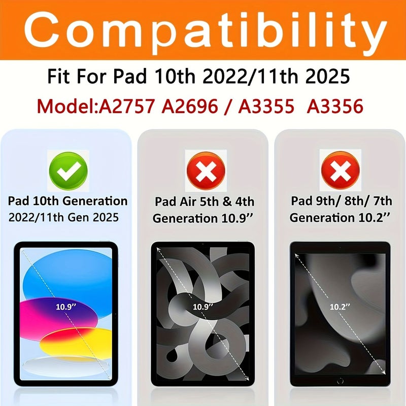 3pcs 9H Tempered Glass Screen Protector for iPad A16 11th Gen - Image 3