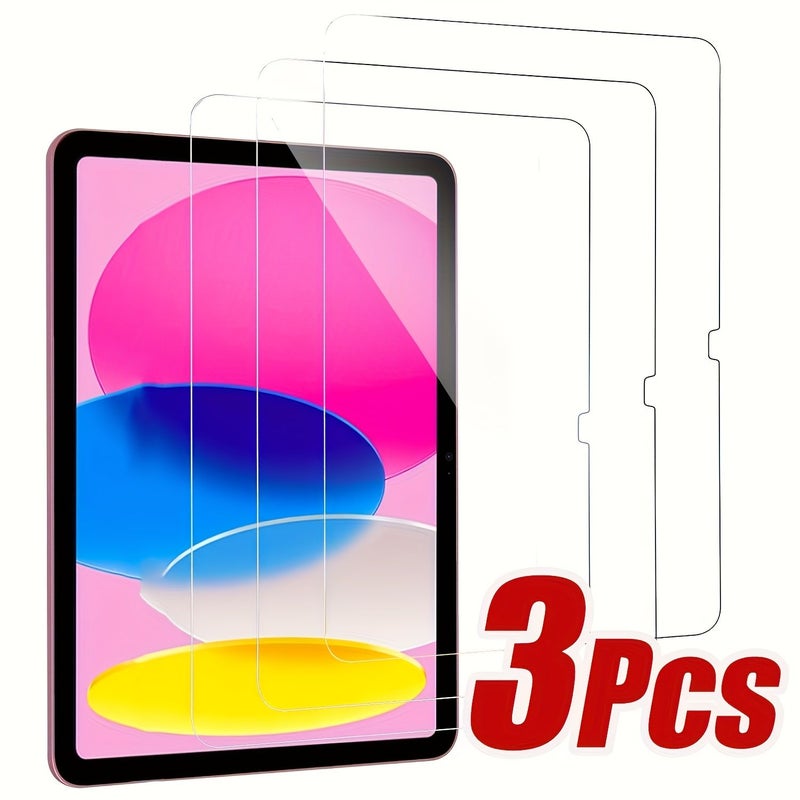 3pcs 9H Tempered Glass Screen Protector for iPad A16 11th Gen - Image 1