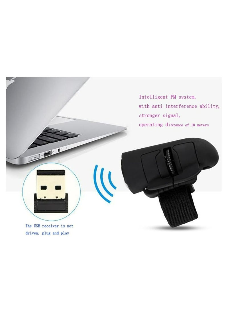 Generic - High Speed Mini 2.4GHz USB Wireless Lazy Finger Rings Optical Mouse 1600Dpi for PC Laptop Desktop - Image 1