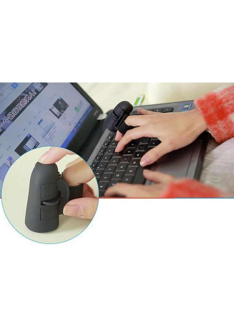 Generic - High Speed Mini 2.4GHz USB Wireless Lazy Finger Rings Optical Mouse 1600Dpi for PC Laptop Desktop - Image 1