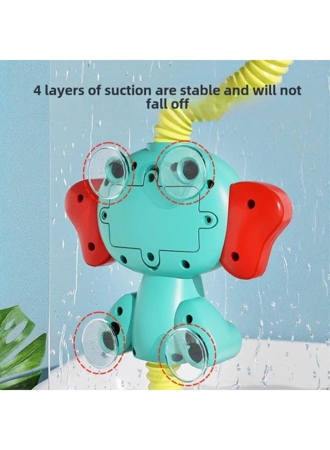Summer Baby Bathing Baby Elephant Shower Parent-Child Children Playing Water Indoor Water Sprinkler Boys' Girls' Baby Toys-Specifications:Elephant Electric Shower Head (rechargeable Battery Model)