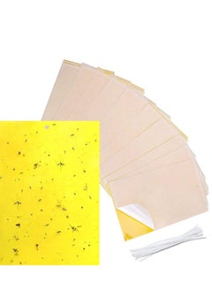 Lavish 10-Piece Double-sided Yellow Greenhouse Sticky Traps Bugs Board Multiple Flying Insect Catching Control Sticker Size 25 x 16 CM  - Image 1