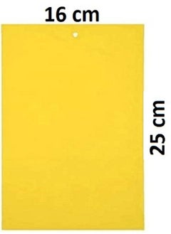 Lavish 10-Piece Double-sided Yellow Greenhouse Sticky Traps Bugs Board Multiple Flying Insect Catching Control Sticker Size 25 x 16 CM  - Image 3
