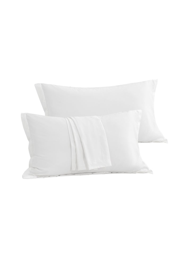 Arabest Set of 2 Standard Pillowcases, Size 50x75 cm, Soft Brushed Microfiber, Envelope Closure, Long-lasting, Resistant to Wrinkles and Fading - Image 1