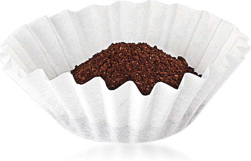 Rinakou 100 Count Basket Coffee Filters,Flat Bottm Paper Filter Compatible With Fellow Aiden Coffee Maker,Work With Batch Brew Filter Basket - Image 4