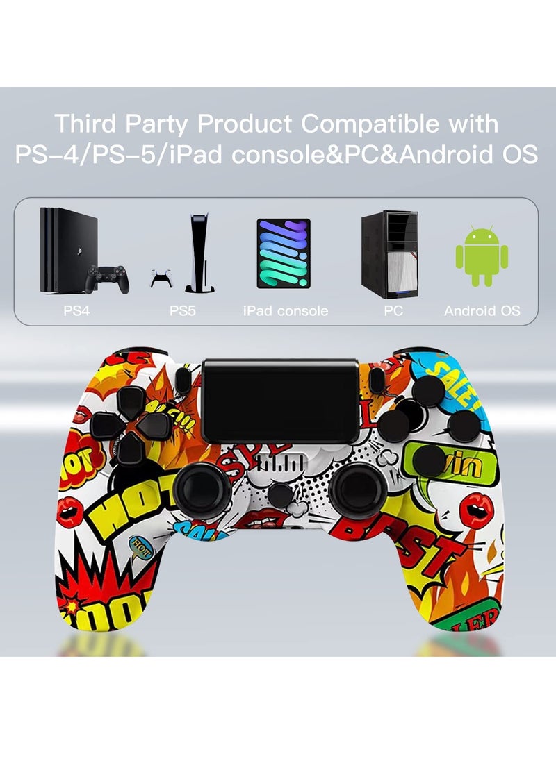Flash Hawk - Camouflage Wireless Controller for PlayStation 4/PC/Steam with Gyroscope and Dual Vibration - Image 1