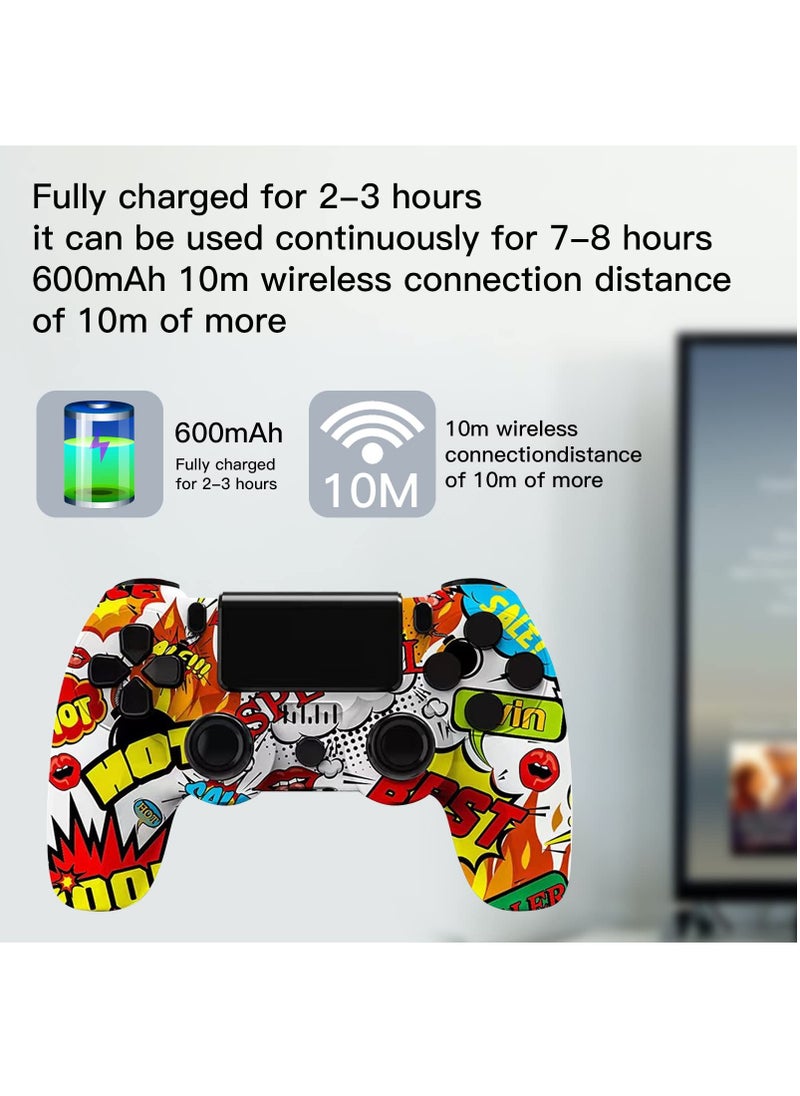 Flash Hawk - Camouflage Wireless Controller for PlayStation 4/PC/Steam with Gyroscope and Dual Vibration - Image 1