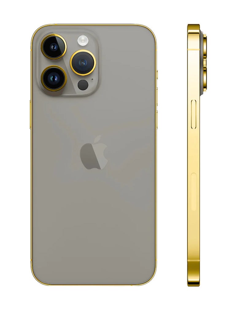 Caviar Luxury 24k Gold Plated Frame Customized iPhone 15 Pro 256 GB Natural Titanium - pzsku/Z1837A8A065B2847B0090Z/45/_/1697715728/3cdce587-a1cb-4d3b-a410-b63413ea6472