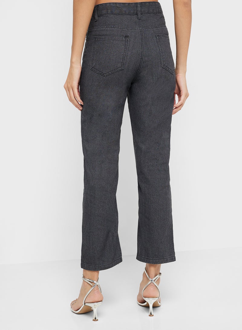 Ginger Straight Fit Cropped Jeans  - Image 3