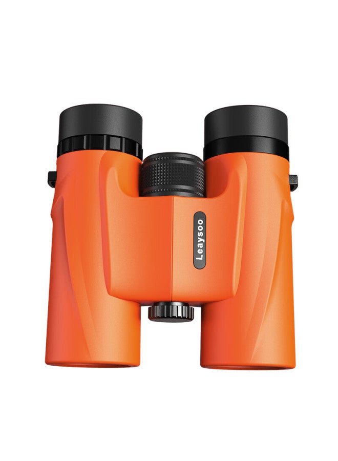 Leaysoo 10x32 Orange Hd High Power Low Light Visible Non-infrared Portable Binoculars Outdoor Adventure Concert - Image 1