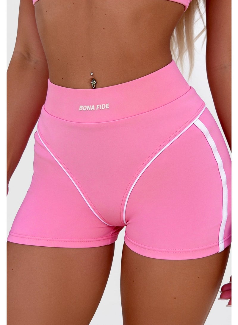 Bona Fide Premium Quality High Waist Biker Shorts for Women with Push Up - Womens Shorts for Gym, Workout - Image 1