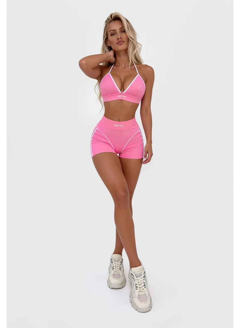 Bona Fide Bona Fide: Extra Shorts Ultra "Candy Pink" Extra Ultra Candy High Waist Gym Shorts for Women for Women | Best Price UAE