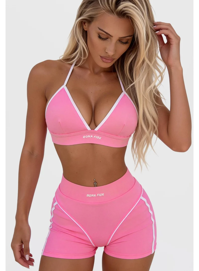 Bona Fide Bona Fide: Extra Shorts Ultra "Candy Pink" Extra Ultra Candy High Waist Gym Shorts for Women for Women | Best Price UAE