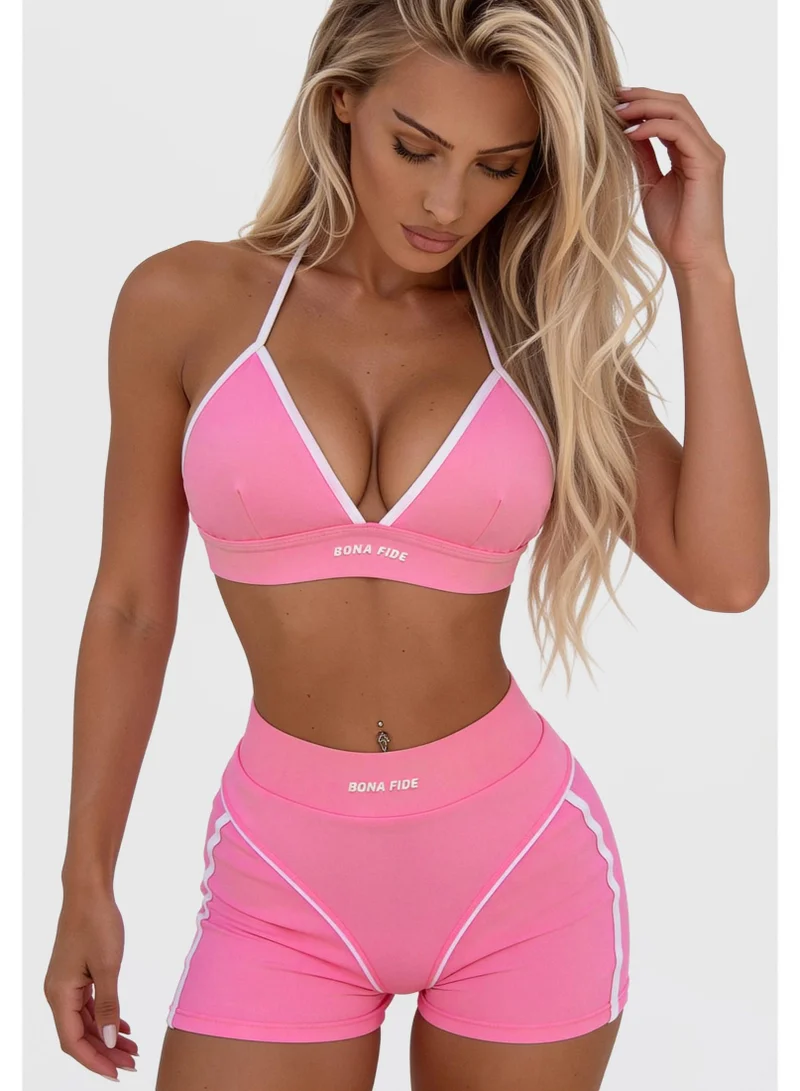 Bona Fide Bona Fide: Extra Shorts Ultra "Candy Pink" Extra Ultra Candy High Waist Gym Shorts for Women | Best Price UAE