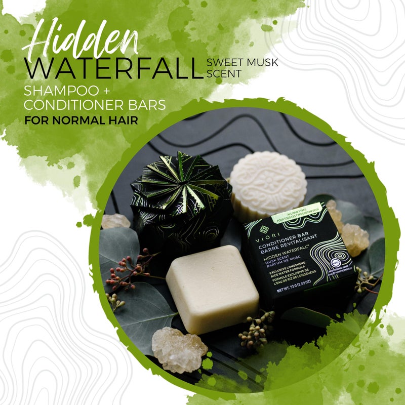Viori Hidden Waterfall Conditioner Bar Made with Rice Water - Handcrafted All Natural Organic Conditioner - Image 2
