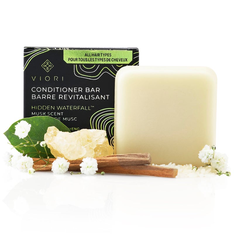 Viori Hidden Waterfall Conditioner Bar Made with Rice Water - Handcrafted All Natural Organic Conditioner - Image 1