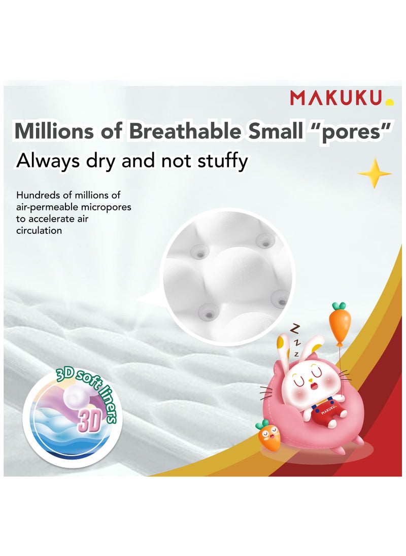 MAKUKU - Comfort Fit Pants Diapers - Size 5 (12-17kg) | 12-17 months | 24 Pieces - Image 1