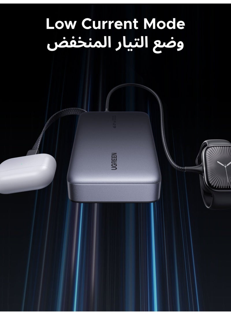 Power Bank 20000mAh 67W Fast Charging 2C1A, Two-Way Cable, PD/SCP/UFCS Compatible, Xiaomi 67W Turbo Charge Supported, for Samsung S25, iPhone 17/16/15 image 8