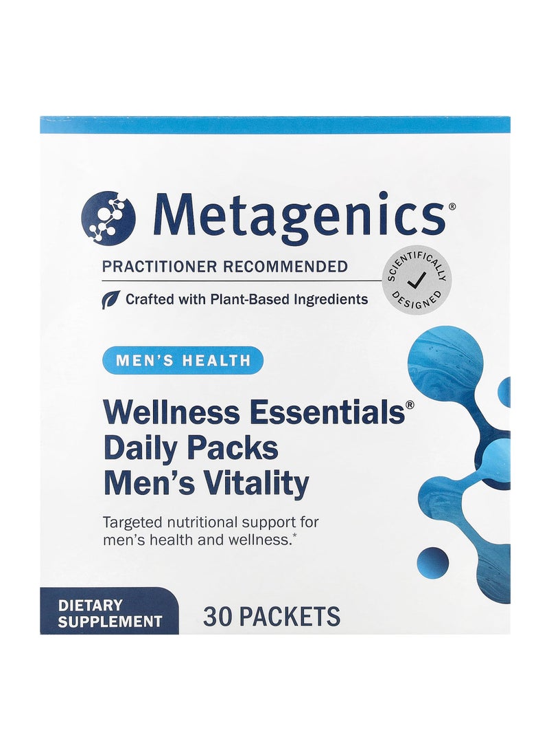 Metagenics Wellness Essentials® Daily Packs Men's Vitality, 30 Packets