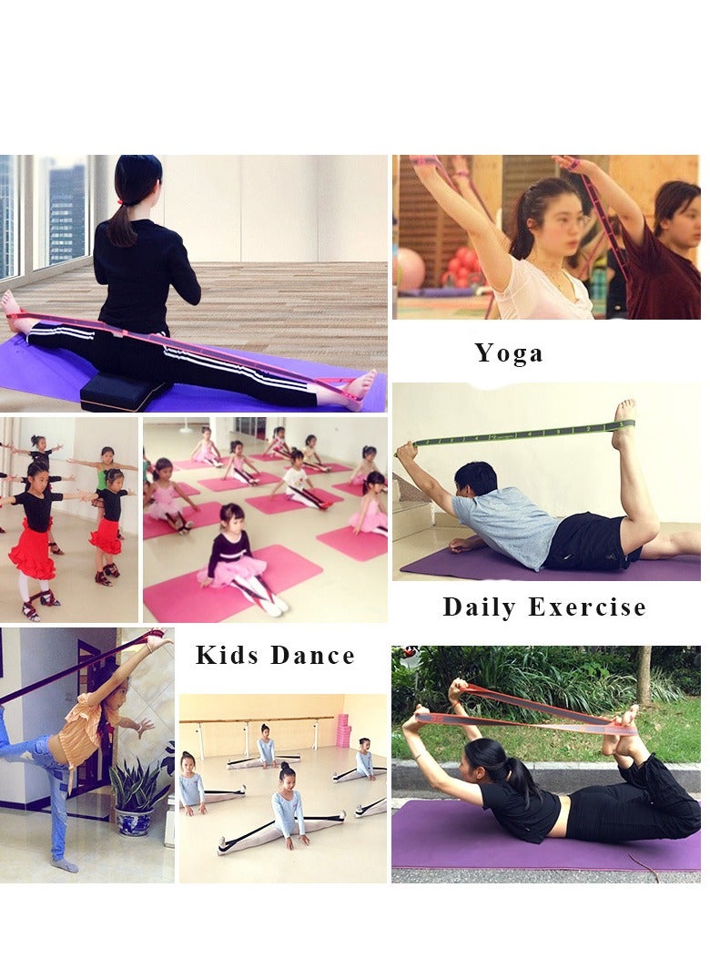 Innoshine Pink  Dance Stretch Band for Kids, Adjustable 8 Loops Yoga Belts Strap Exercise Resistance Ballet Band,  Stretching  Band for Physical Therapy, Pilates Dance and Gymnastics - Image 5