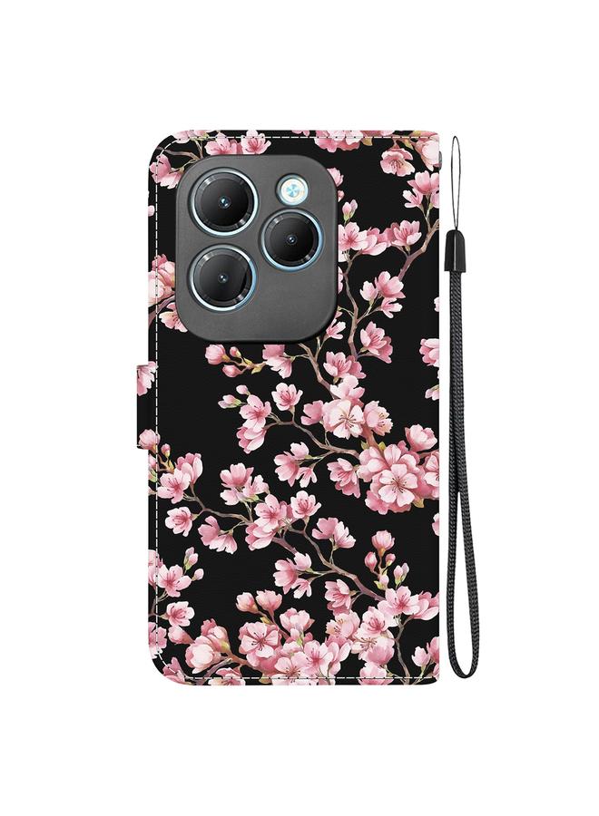 جرين تايجر جراب لهاتف Infinix Hot 40 / 40 Pro مصنوع من الجلد برسومات ملونة وملمس كريستالي - Image 4