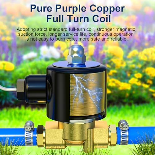 TAILONZ PNEUMATIC 3/8 Inch NPT DC24V Brass Electric Solenoid Valve 2W040-10 Normally Closed Water, Air, Diesel - Image 4