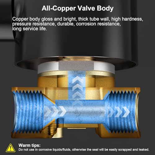TAILONZ PNEUMATIC 3/8 Inch NPT DC24V Brass Electric Solenoid Valve 2W040-10 Normally Closed Water, Air, Diesel - Image 5