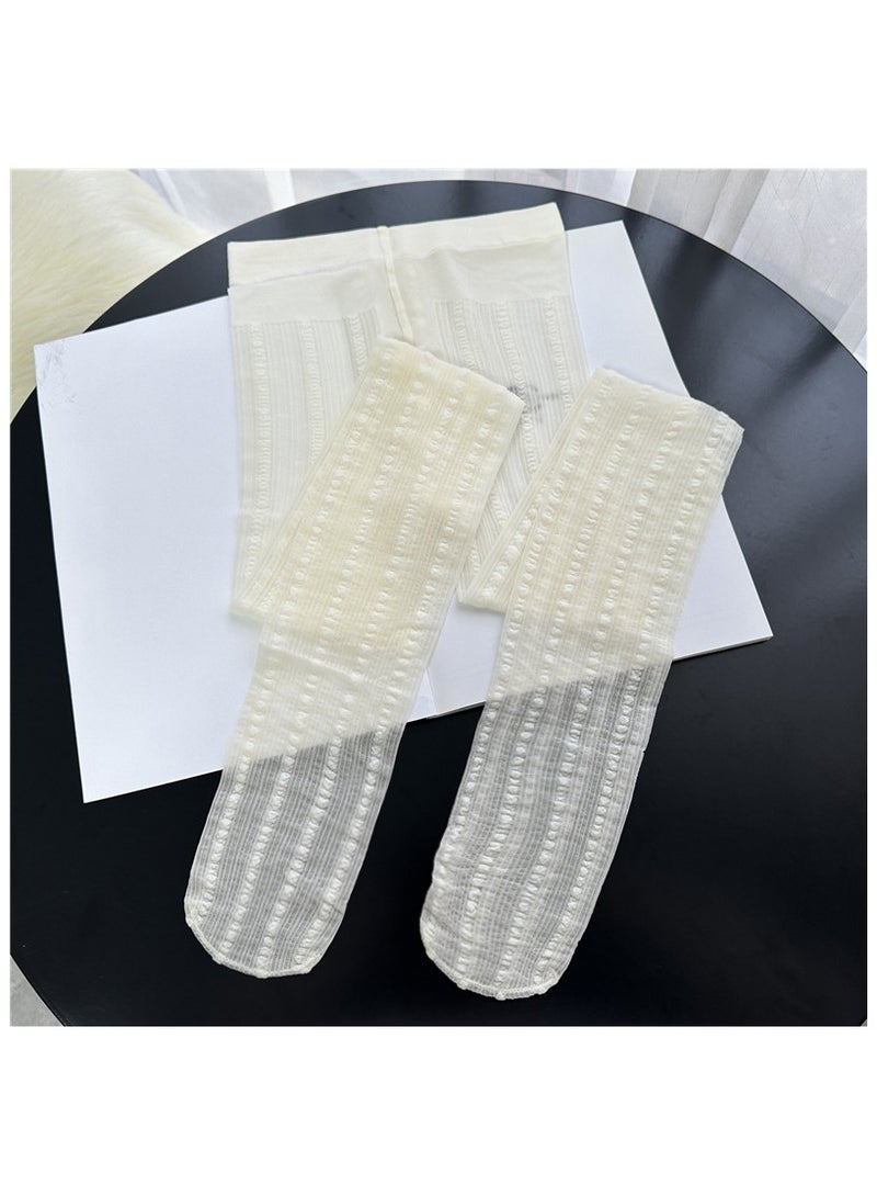 Fashionable Women's Stockings 15D heart-shaped Chain Jacquard Tight Fitting Pantyhose  - Image 2
