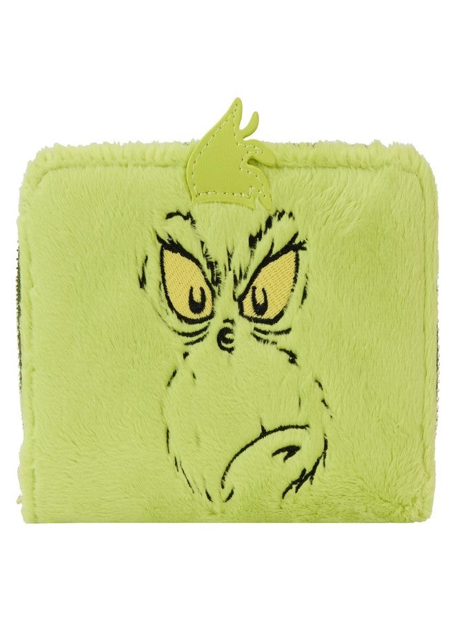 Loungefly Dr Seuss Plush Grinch Glow Cosplay Zip Around Wallet - Image 1