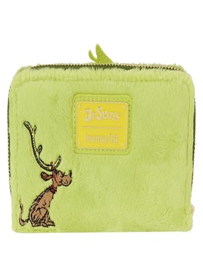 Loungefly Dr Seuss Plush Grinch Glow Cosplay Zip Around Wallet - Image 3