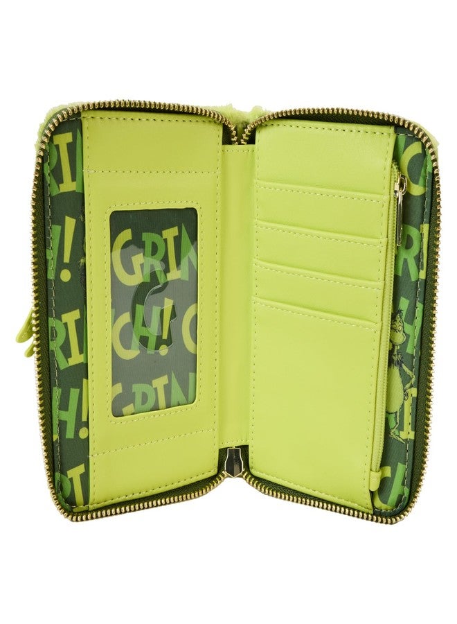 Loungefly Dr Seuss Plush Grinch Glow Cosplay Zip Around Wallet - Image 2