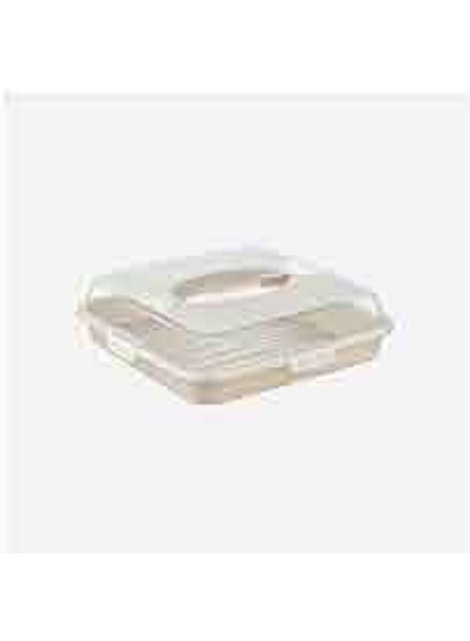 Dunya Plastik Square 13.5" Pasta - Borek KABI Party Butler Carry Caddy BPA Free Lock & Fresh - Image 3