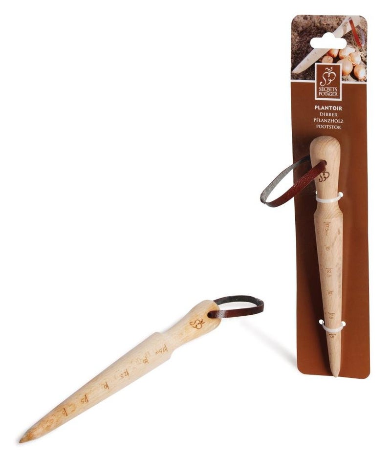 Esschert Design USA W4006 Secrets du Potager Wooden Plant Dibber - Image 1
