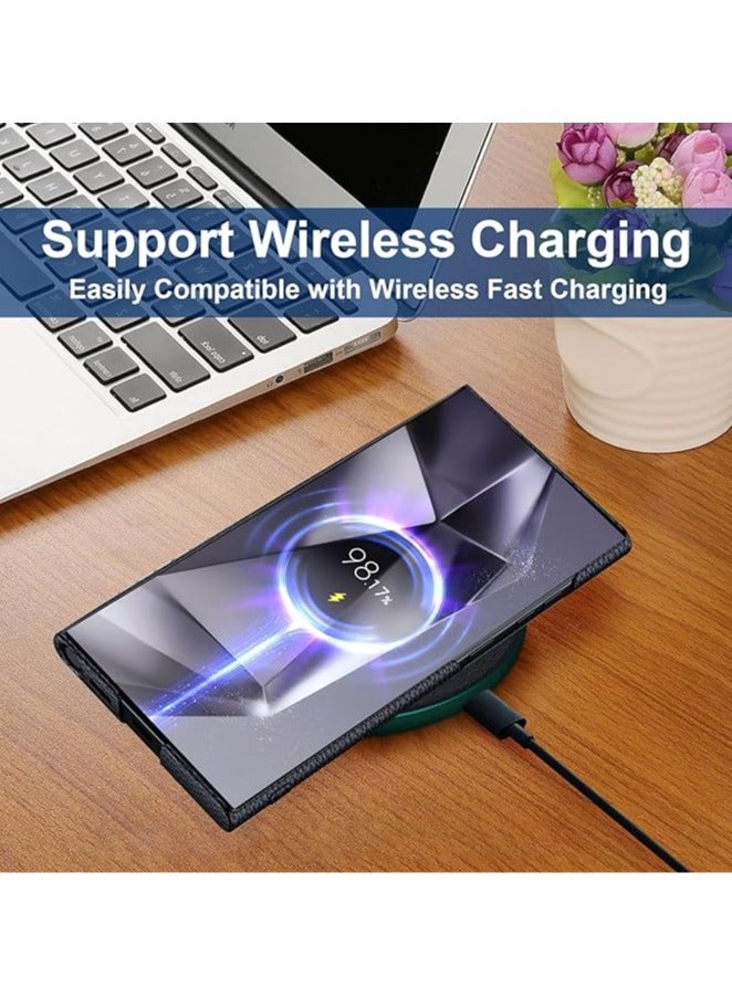 Samsung Galaxy S24 Ultra Case with Bracket, 【With Tempered Glass Screen Film】 Full Shock Protection Slim Case for Samsung Galaxy S24 Ultra 5G - Image 3