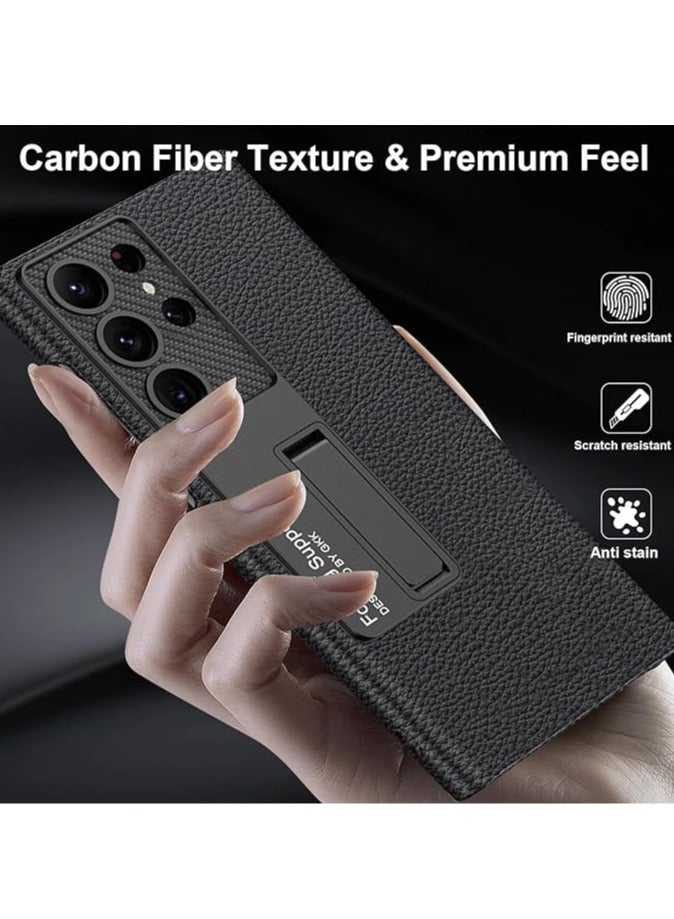 Samsung Galaxy S24 Ultra Case with Bracket, 【With Tempered Glass Screen Film】 Full Shock Protection Slim Case for Samsung Galaxy S24 Ultra 5G - Image 5