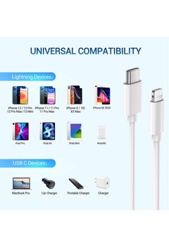 ELTRAZONE USB C to Lightning Cable MFi Certified - ilikable 3Pack 3FT Fast iPhone 13 Charger Cable - Lightning to Type C Cable Compatible with iPhone 13 12 Pro 11 Max XS XR 8 Plus SE 2020 iPad Pro AirPods Pro  - Image 5
