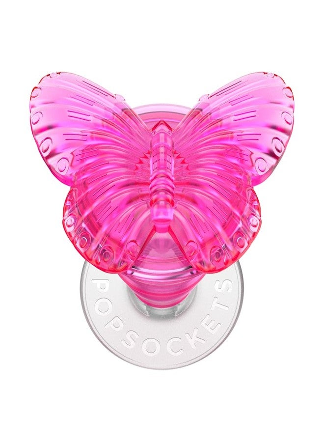 POPSOCKETS قبضة هاتف بوب سوكيتس مع قاعدة قابلة للتوسيع، قبضة لاصقة، مينا - فراشة مغنتا المصبوبة - Image 1