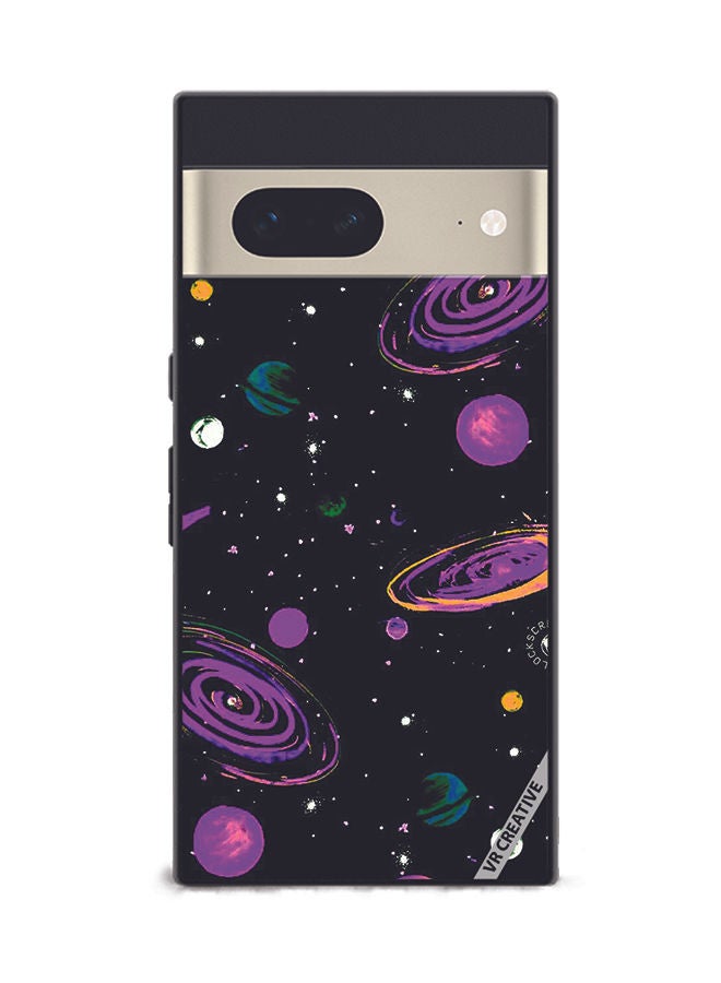 VR CREATIVE Protective Case Cover For Google Pixel 7 Astranaut3 Design Multicolour - Image 1